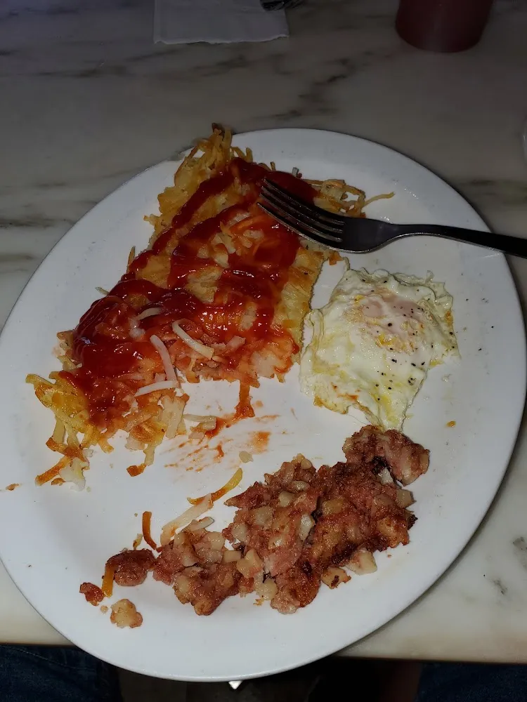 Corn Beef Hash with Eggs Any Style