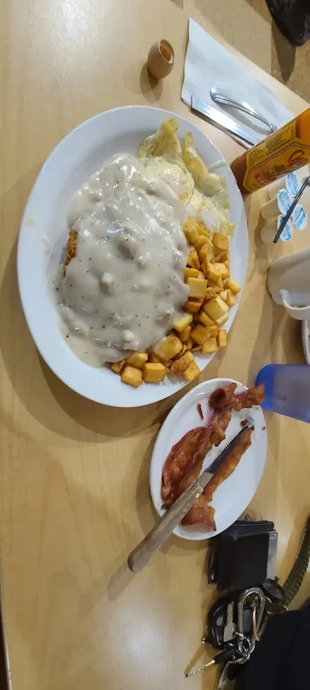 Country Fried Steak and Eggs Potatoes